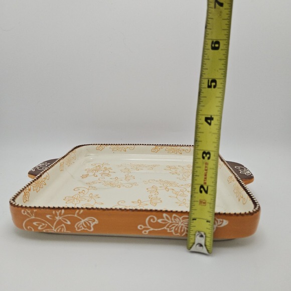 Temptations Floral Lace Square Baker, Cottagecore Floral Bakeware,... - Picture 11 of 11